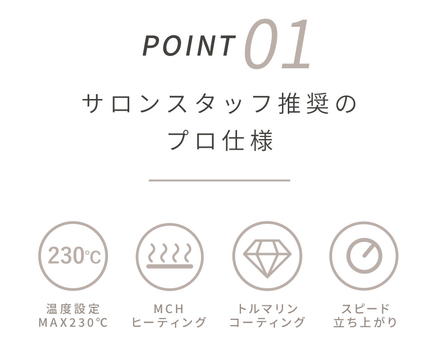 サロンスタッフ推奨のプロ仕様